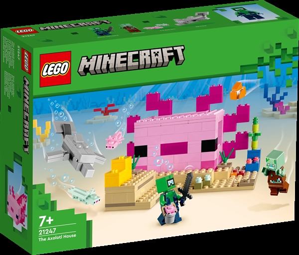 Køb LEGO Minecraft Axolotl-huset billigt på Legen.dk!