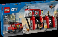 Køb LEGO City Brandstation med brandbil billigt på Legen.dk!