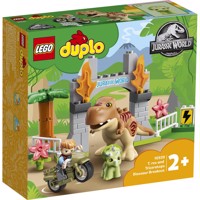 Køb LEGO Duplo T. rex og triceratops på dinosaurflugt billigt på Legen.dk!