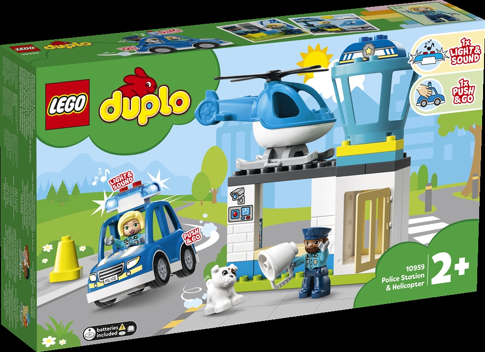 modtage strå Grav DUPLO Politistation med helikopter billigt på Legen.dk!