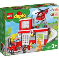 Køb LEGO DUPLO Brandstation og helikopter billigt på Legen.dk!