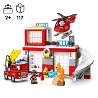 Køb LEGO DUPLO Brandstation og helikopter billigt på Legen.dk!