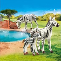 Køb PLAYMOBIL Family Fun 2 zebraer med baby billigt på Legen.dk!