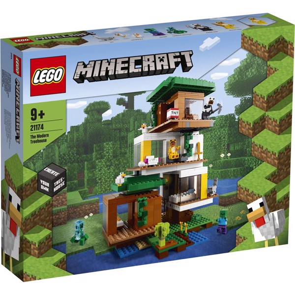 Køb LEGO Minecraft Det moderne trætophus billigt på Legen.dk!