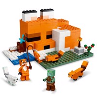Køb LEGO Minecraft Rævehytten billigt på Legen.dk!