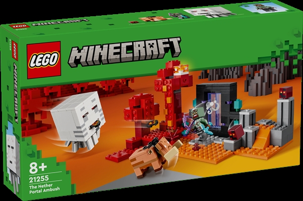 Køb LEGO Minecraft Baghold ved Nether-portalen billigt på Legen.dk!