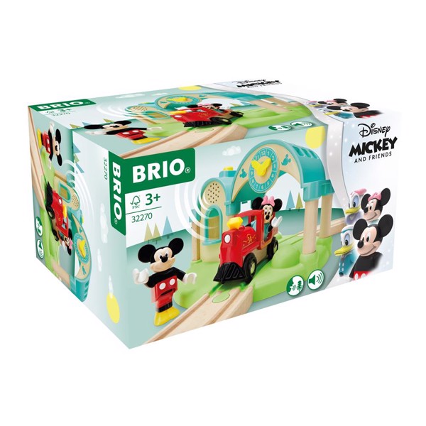 Køb BRIO Mickey Mouse station med lydoptager  billigt på Legen.dk!