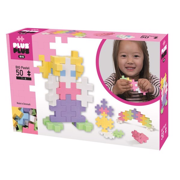 Køb Plus-Plus BIG Pastel Mix - 50 pcs. billigt på Legen.dk!