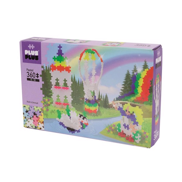 Køb samlesæt Plus-Plus Pastel Rainbow Hot Air Balloon - 360 pcs billigt på Legen.dk!