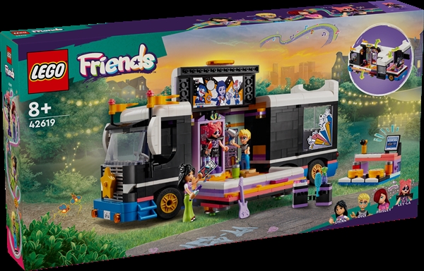 Køb LEGO Friends Popstjerne-turnébus billigt på Legen.dk!