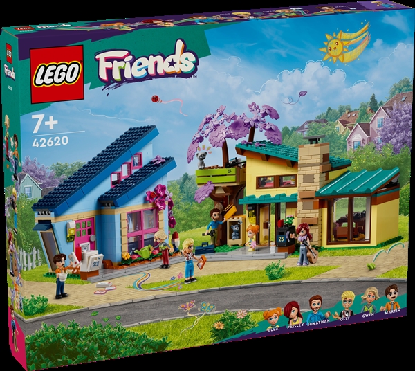 Køb LEGO Friends Olly og Paisleys huse billigt på Legen.dk!