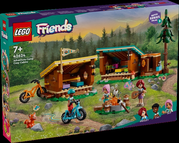 Køb LEGO Friends Adventure Camp – hyggelige hytter billigt på Legen.dk!