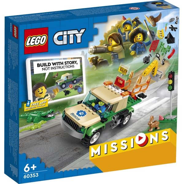 Køb LEGO City Redningsmissioner for vilde dyr billigt på Legen.dk!