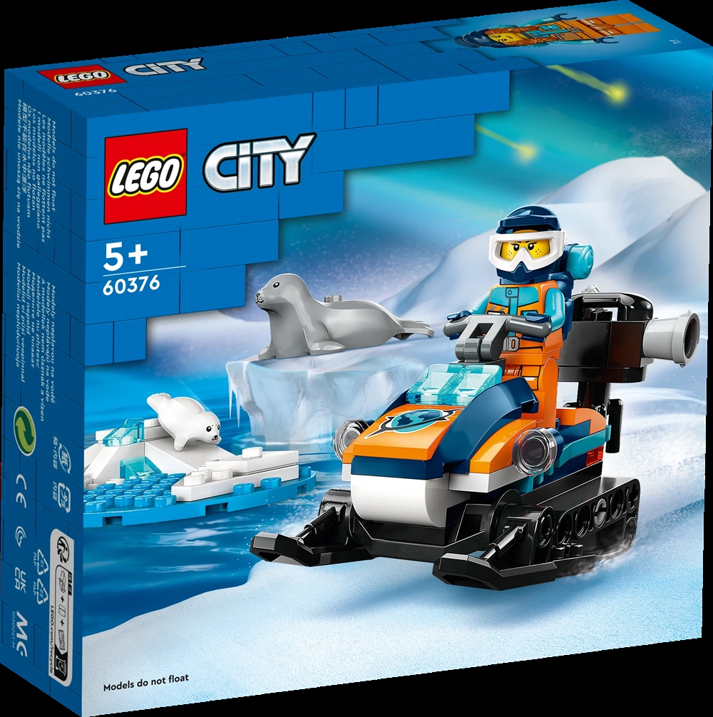 Køb LEGO City Polarforsker-snescooter på Legen.dk!
