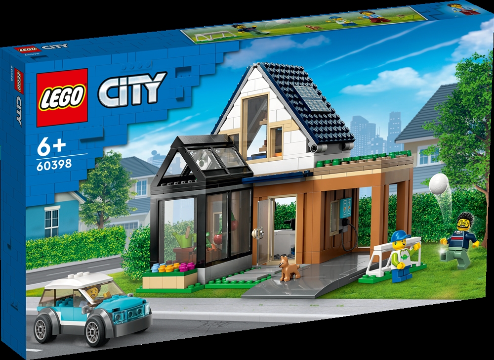 Køb LEGO Familiehus og elbil på Legen.dk!