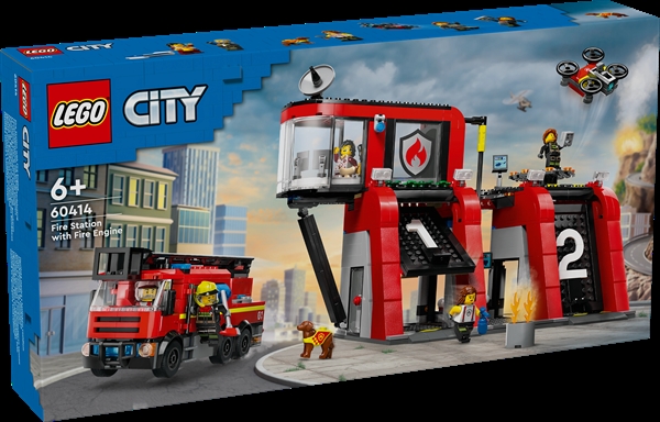 Køb LEGO City Brandstation med brandbil billigt på Legen.dk!