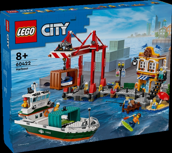 Køb LEGO City Havnefront med fragtskib billigt på Legen.dk!