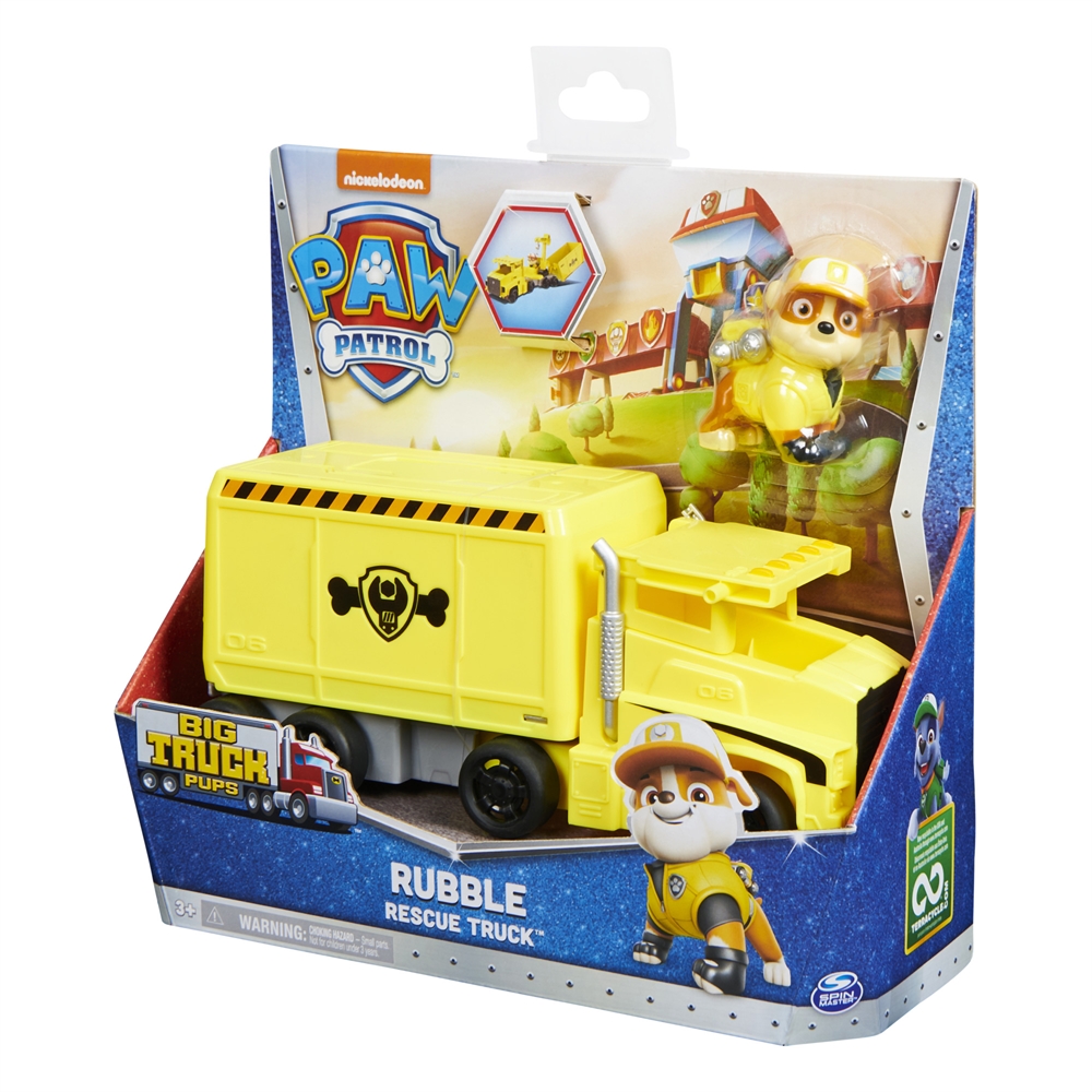 effektiv kolbøtte lighed Køb Paw Patrol Big Trucks Themed Vehicle - Rubble billigt på Legen.dk!