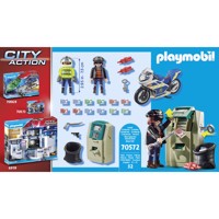 Køb PLAYMOBIL City Action Politimotorcykel: Forfølgelse af pengerøveren billigt på Legen.dk!