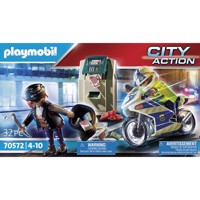 Køb PLAYMOBIL City Action Politimotorcykel: Forfølgelse af pengerøveren billigt på Legen.dk!