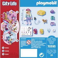 Køb PLAYMOBIL City Life Mode Pige med hund  billigt på Legen.dk!