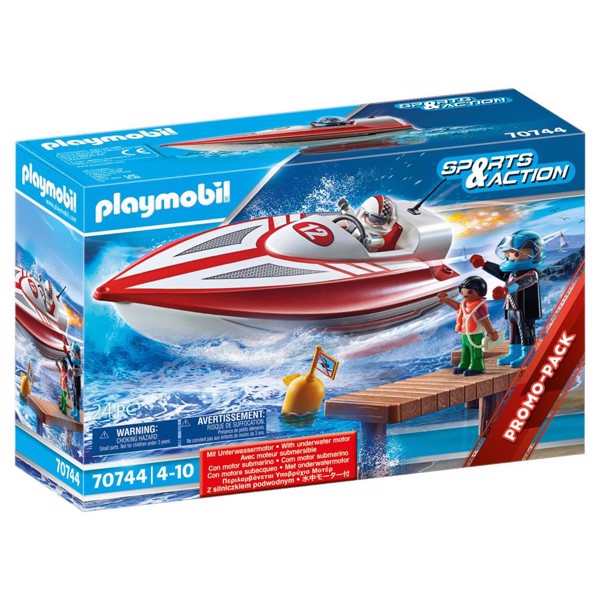 Køb PLAYMOBIL Sports and action Speedbåd med undervandsmotor billigt på Legen.dk!