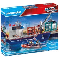 Køb PLAYMOBIL City Action Fragtskib med båd billigt på Legen.dk!