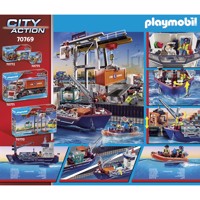 Køb PLAYMOBIL City Action Fragtskib med båd billigt på Legen.dk!