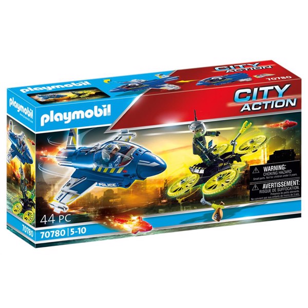 Køb PLAYMOBIL City Action Politi-jet: dronejagt billigt på Legen.dk!