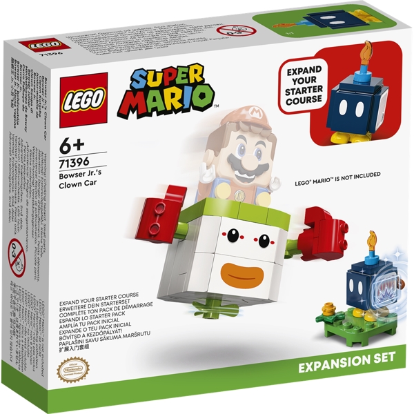 Køb LEGO Super Mario Bowser Jr.\'s klovnebil - udvidelsessæt billigt på Legen.dk!