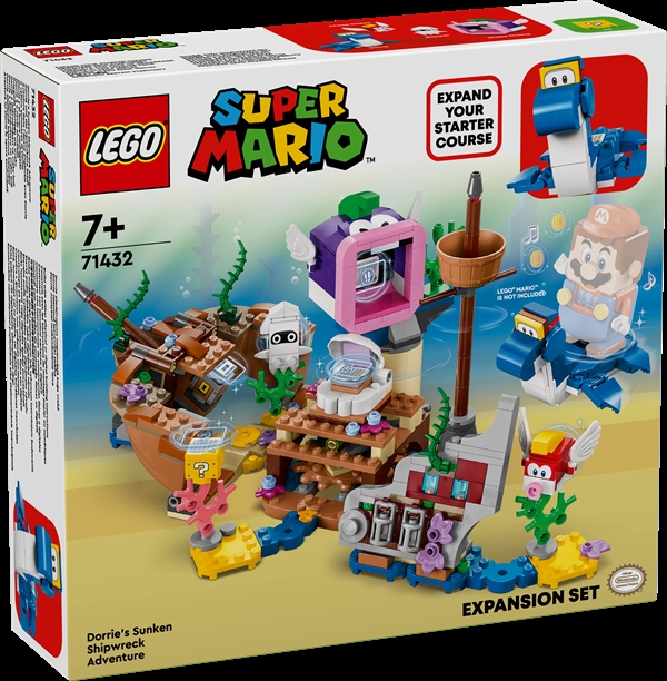 Køb LEGO Super Mario Dorries skibsvrags-eventyr – udvidelsessæt billigt på Legen.dk!