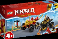 Køb LEGO Ninjago Kai og Ras' bil- og motorcykelkamp billigt på Legen.dk!