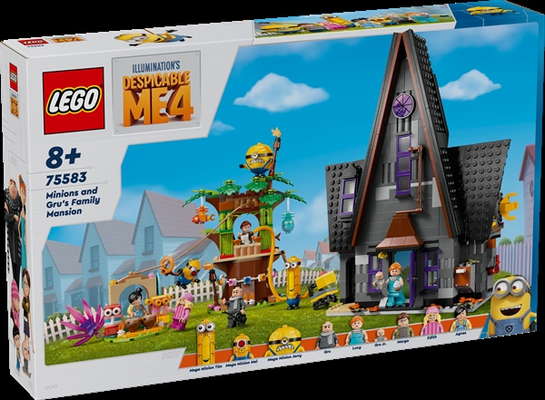 Køb LEGO Minions Minions og Grus familiepalæ billigt på Legen.dk!