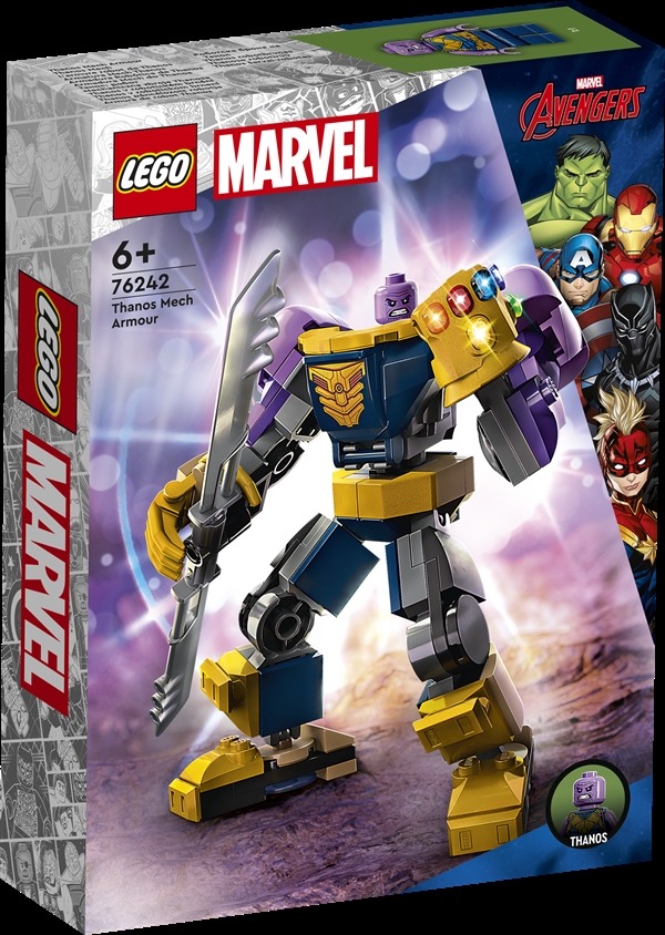 Køb LEGO Super Heroes Thanos\' kamprobot billigt på Legen.dk!