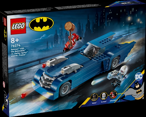 Køb LEGO Super Heroes Batman og Batmobile mod Harley Quinn og Mr. Freeze billigt på Legen.dk!