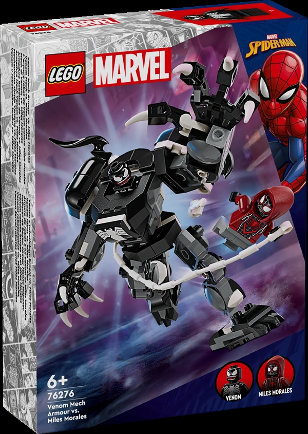 Køb LEGO Super Heroes Venom-kamprobot mod Miles Morales billigt på Legen.dk!