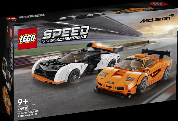 Køb LEGO Speed Champions McLaren Solus GT og McLaren F1 LM billigt på Legen.dk!