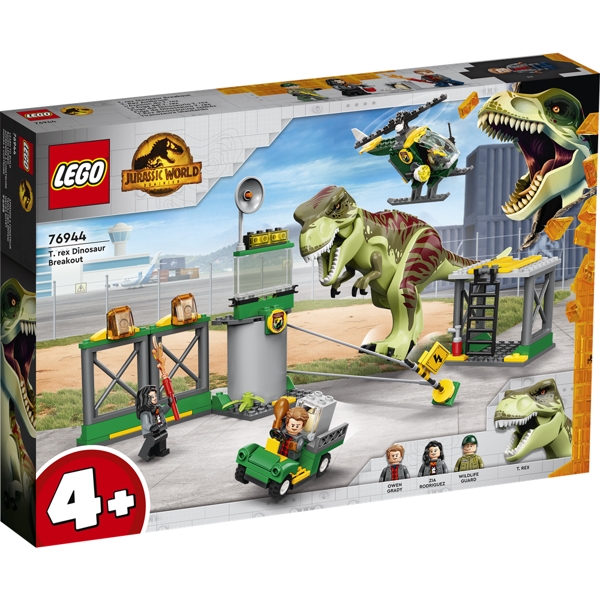 Køb LEGO Jurassic World T. rex på dinosaurflugt billigt på Legen.dk!