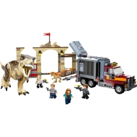 Køb LEGO Jurassic World T. rex og atrociraptor på dinosaurflugt billigt på Legen.dk!