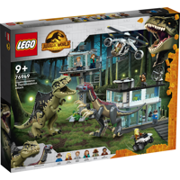 Køb LEGO Jurassic World Giganotosaurus & Therizinosaurus Attack billigt på Legen.dk!
