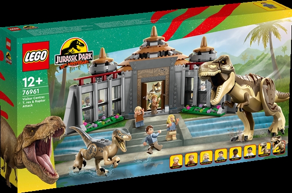 Køb LEGO Jurassic World Besøgscenter: T. rex- og raptor-angreb billigt på Legen.dk!