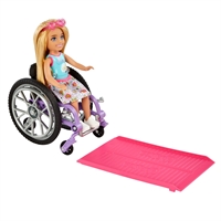 Køb Barbie Chelsea med kørestol billigt på Legen.dk!