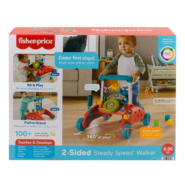 Køb Fisher Price Smarter 2-Sided Walker billigt på Legen.dk!