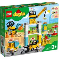 Køb LEGO DUPLO Byggeplads med tårnkran billigt på Legen.dk!
