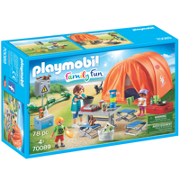 Køb PLAYMOBIL Family Fun Campingferie med stort telt billigt på Legen.dk!