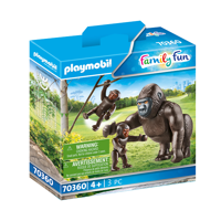 Køb PLAYMOBIL Family Fun Gorilla med babyer billigt på Legen.dk!