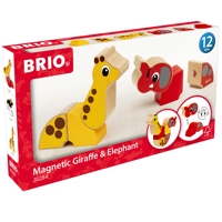 Køb BRIO Magnetisk elefant og giraf billigt på Legen.dk!