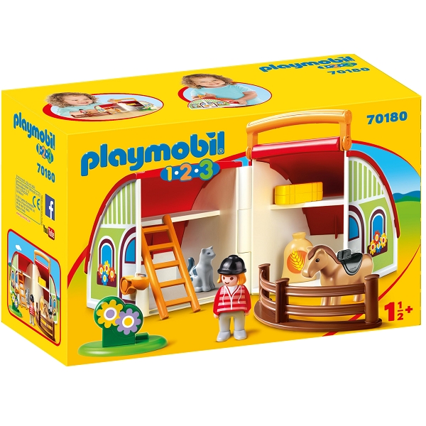 cigaret Slutning Thorns Køb PLAYMOBIL 1.2.3 Min mobile gård billigt på Legen.dk!