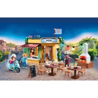 Køb PLAYMOBIL City Life Pizzeria med gårdhave billigt på Legen.dk!